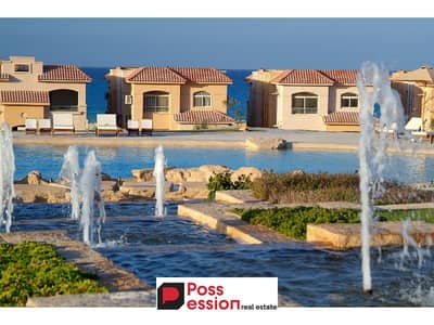 Chalet for sale (3 rooms) with a full sea view in Ain Sokhna near Porto Sokhna and minutes from Galala City, with installments over 10 years