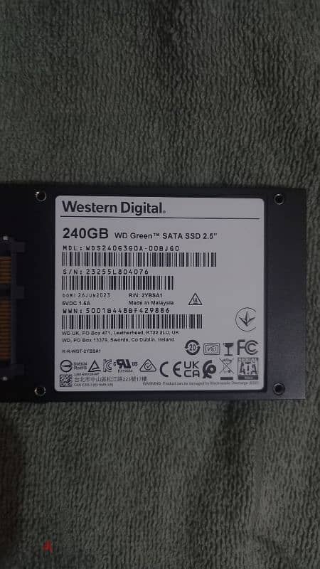 HARD DISK WD 240GB SSD SATA (NEW) هارد ديسك ويسترن جديد سريع ٢٤٠ جيجا 1