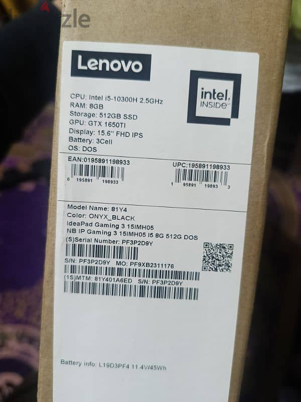 laptop Gaming Lenovo idebad 3 جيل عاشر 1