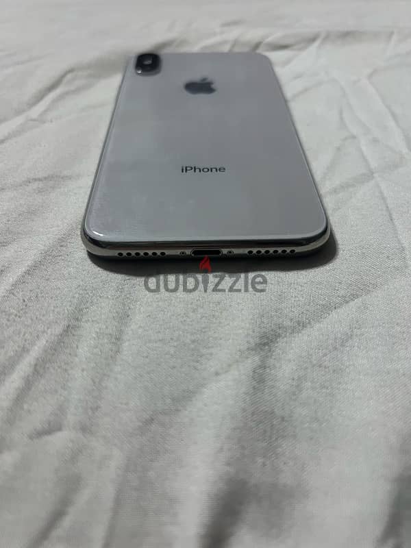 iphone X Silver 4G 256 gb battery 80% 2