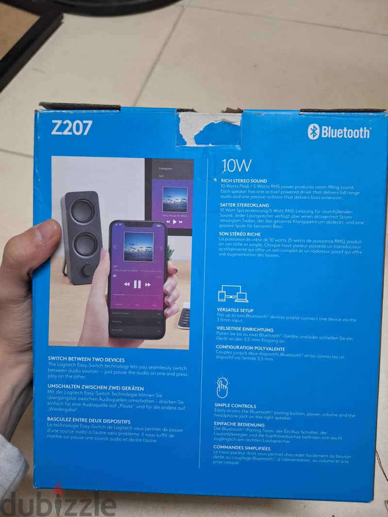 Logitech Z207 Wireless Bluetooth Speakers مكبر صوت لاسلكي من لوجيتيك 2