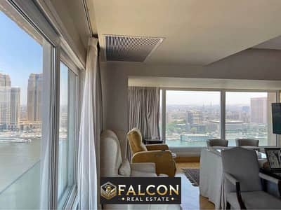 With the highest monthly return, own a fully finished hotel unit with air conditioning and furniture on the Maadi Corniche on the Nile next to the Hil