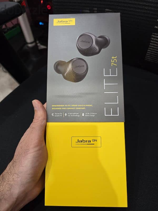 Jabra Elite 75t Titanium-Black 2