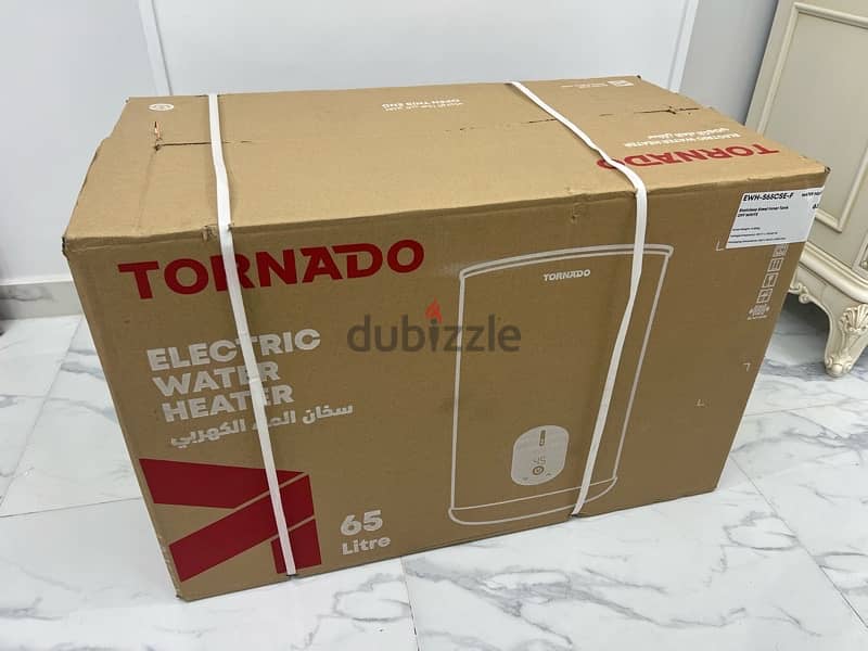 Torando 65 litre digital Heater off white 1