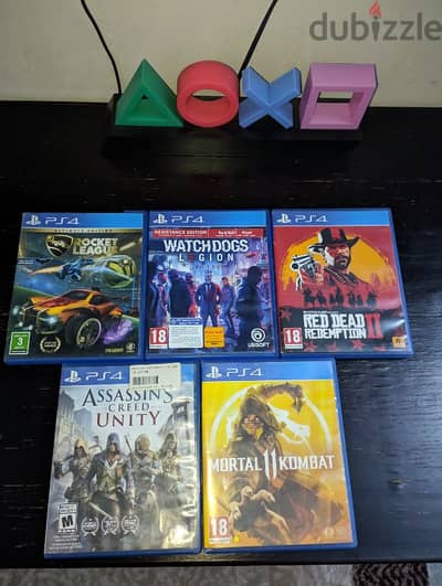 Red dead 2_Watch dogs legion_Assassin creed unity_Mortal kombat_Rocket