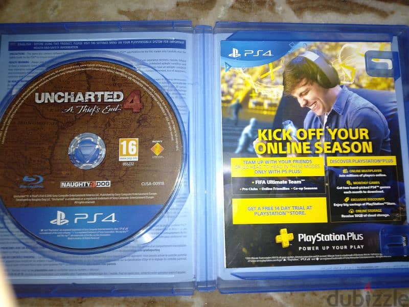 Uncharted 4 ps4 CD 1