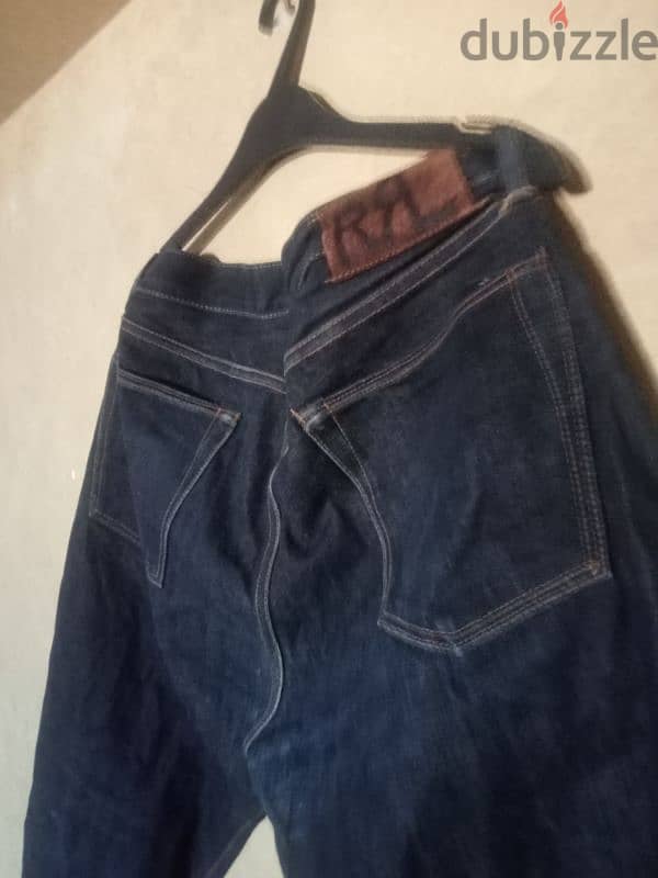 Double RL Ralph Lauren Slim Fit Denim 34*x32* made in USA 4