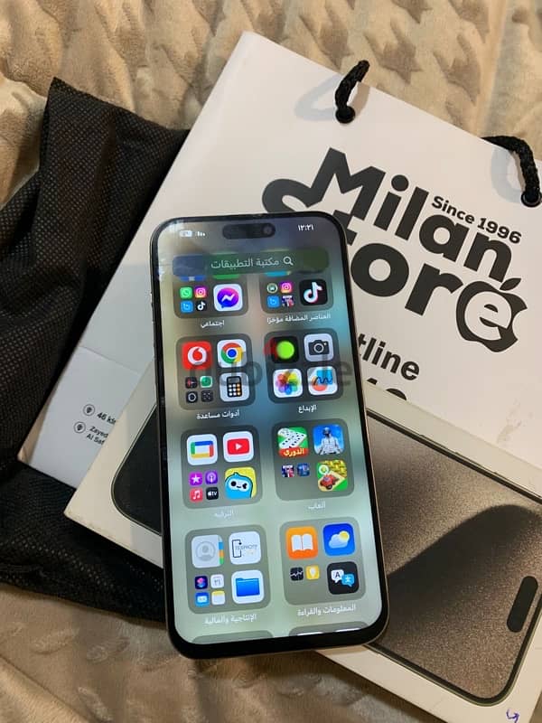 iPhone 15 pro max 512 مغير شاشه فقط 10