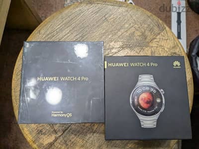 Huawei Watch 4 Pro 49M Titanium جديدة متبرشمة