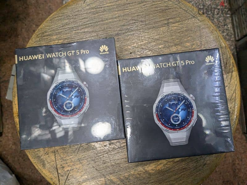 Huawei Watch GT 5 Pro Titanium جديدة متبرشمة بضمان الوكيل 0