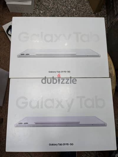 Galaxy Tab S9 FE Plus 5G 256/12G White Purple فتحت علب