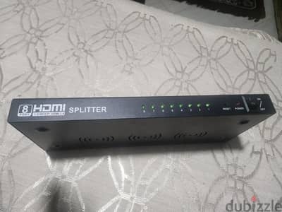 hdmi  splitter 8 port 4k x2k بحاله الجديد