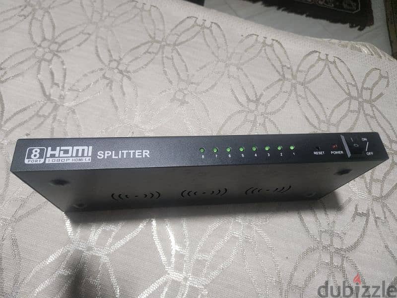 hdmi  splitter 8 port 4k x2k بحاله الجديد 0