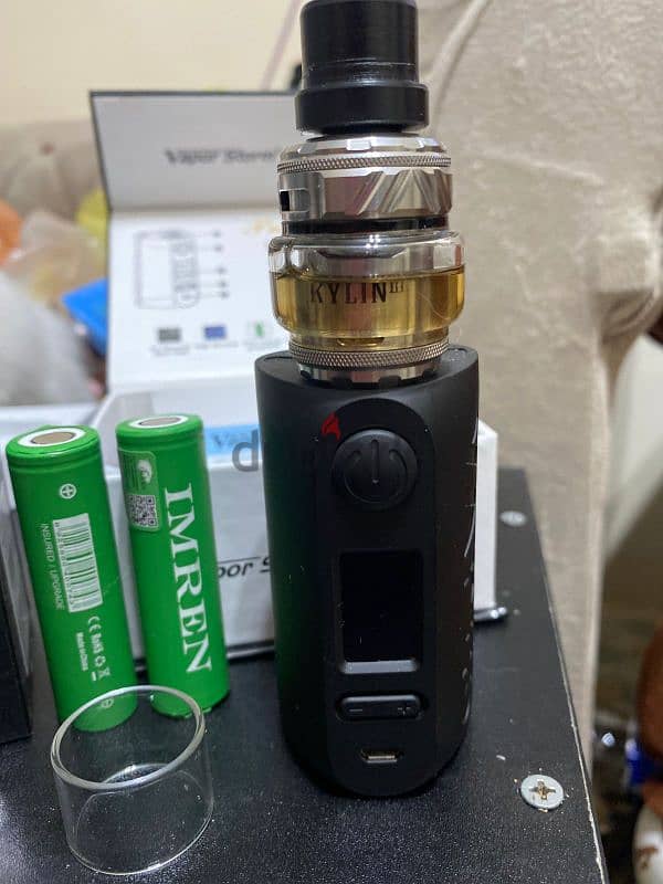 Vape,kit like new puma mod black edition and tank kylin V3 Dule coil 1