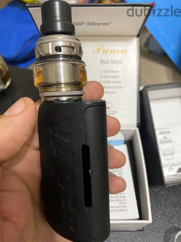 Vape,kit like new puma mod black edition and tank kylin V3 Dule coil 3