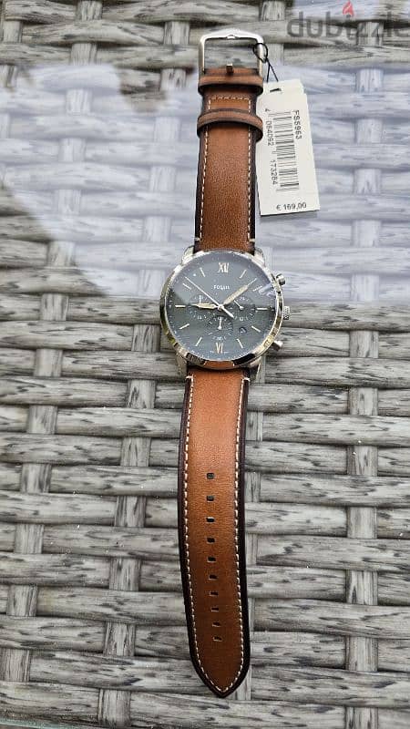 Fossil men watch leather new in box 1