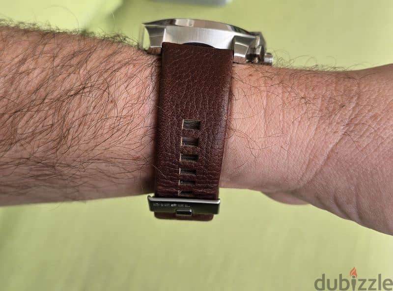 Diesel Cronograph watch leather 2