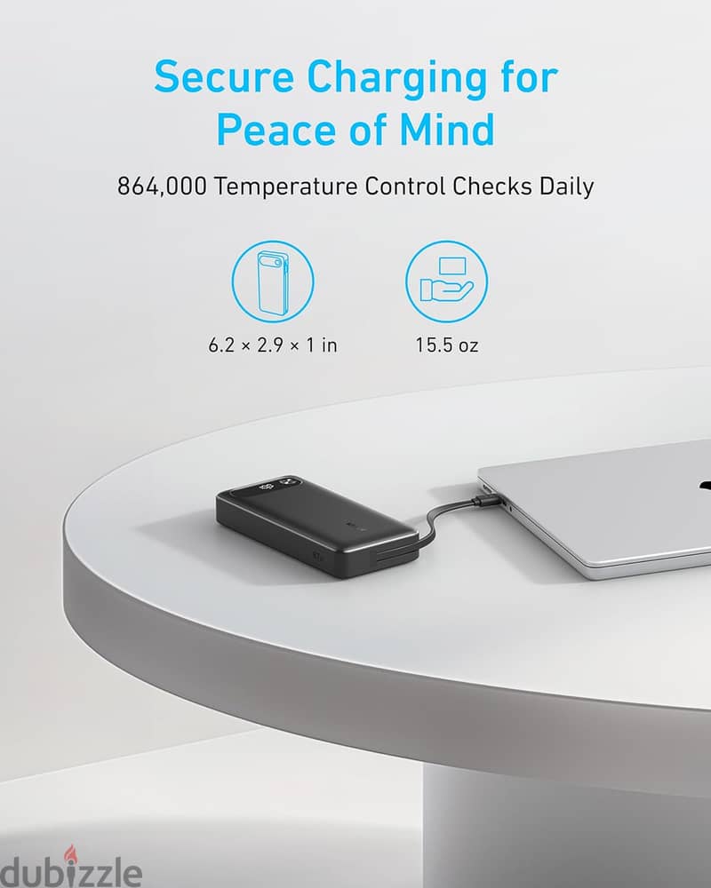 Anker Powerbank 20000mah +  كونفرترلتشغيل الراوتر عند انقطاع التيار 10