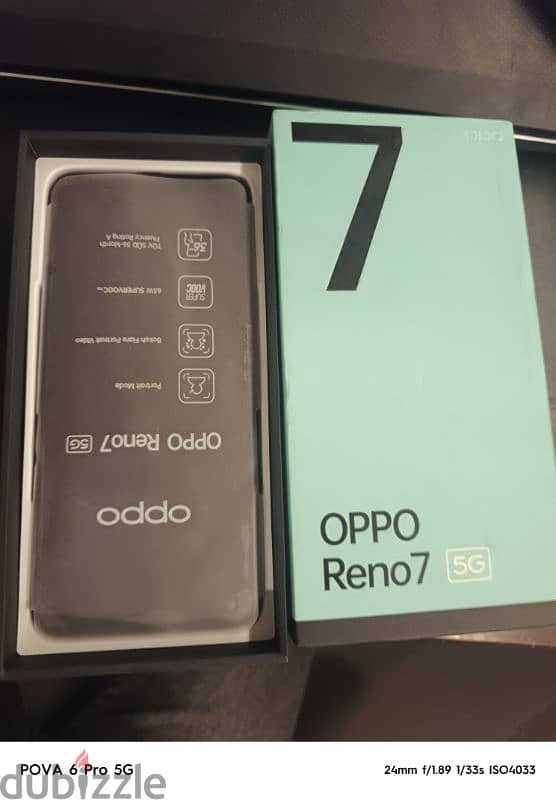 بكل مشتملاتهOPPO Reno 7 5g 256GB  بصمه في الشاشة تلفون حكايه 5