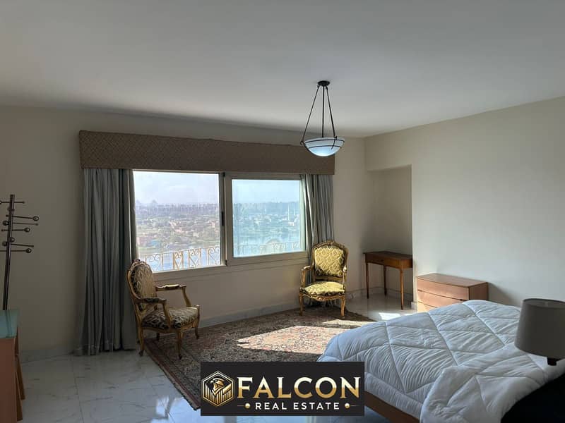 Hotel apartments for sale with a fantastic view of the Nile Corniche directly, with furniture and air conditioning, under hotel management 0