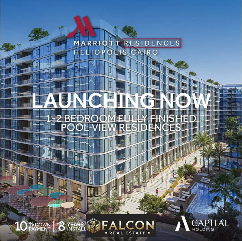 With a lowest price ,a largest ROI own a fully finished with ACS apartment for sale "Ready to view now" in marriott residence,helioples for investment 0