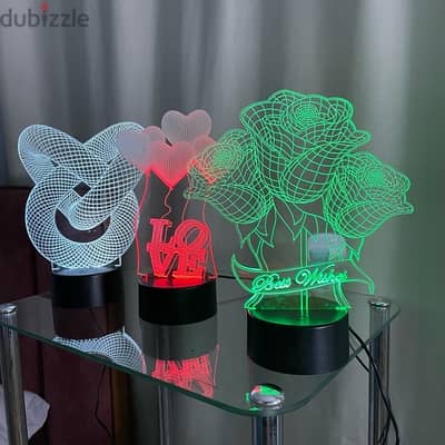 3D acrylic Lamp For Modern Decor