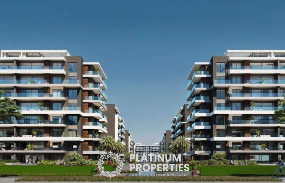 Apartment with only 5% downpayment Installments up to 10 years in patio New Cairo 0