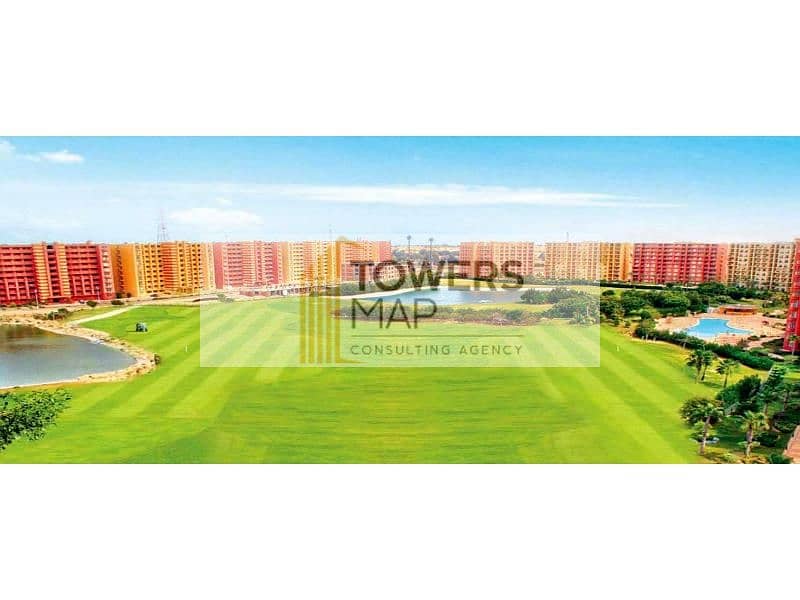 Lowest Price studio In New Al alamin / Open View On Golf and lake / Installment 0