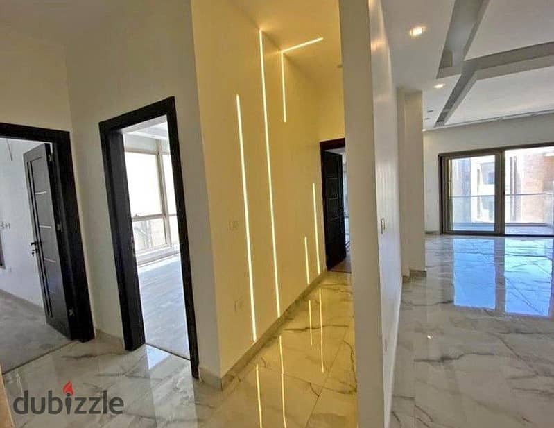 Apartment for sale, 3 rooms, with a view of Dahshur Link and near Al Wahat Road - in Badya Palm Hills October Compound - Super Lux finishing 0