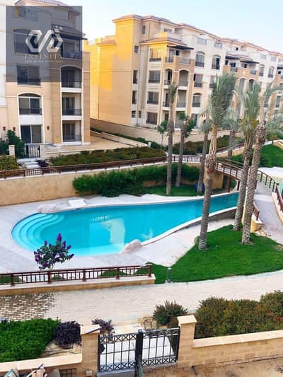 A great apartment 140 M for sale in a fully serviced compound in New Cairo, Fifth Settlement, with a prime location