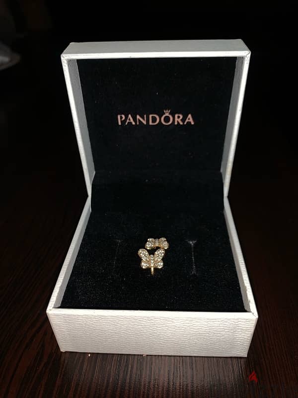 14k gold plated Pandora shine butterfly open ring 2