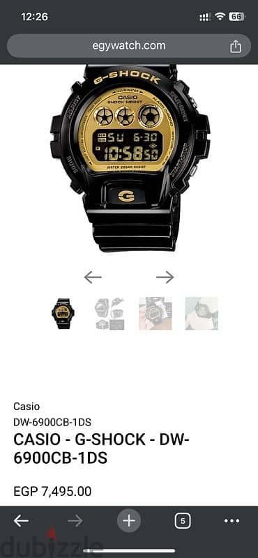 Casio G Shock DW-6900CB-1DS (original)