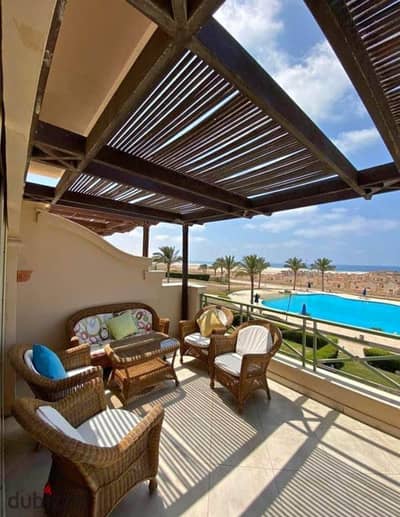 chalet for sale sea view in installments over 10 years in Telal Ain Sokhna