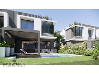 Fully Finished + ac’s Twin house in Trio Gardens - Swimming pool, Delivery 2025, Bua 281 meters