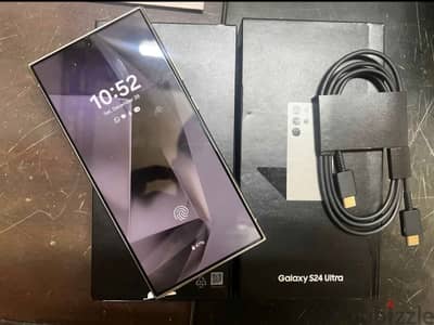 Samsung Glaxy S24 Ultra Titanium Greyاستخدام شهرين كسر زيرو بدون ضريبه