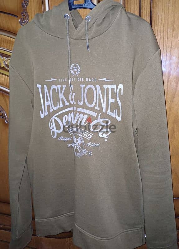 هودي jack and jones اصلي hoodie مقاس L 0