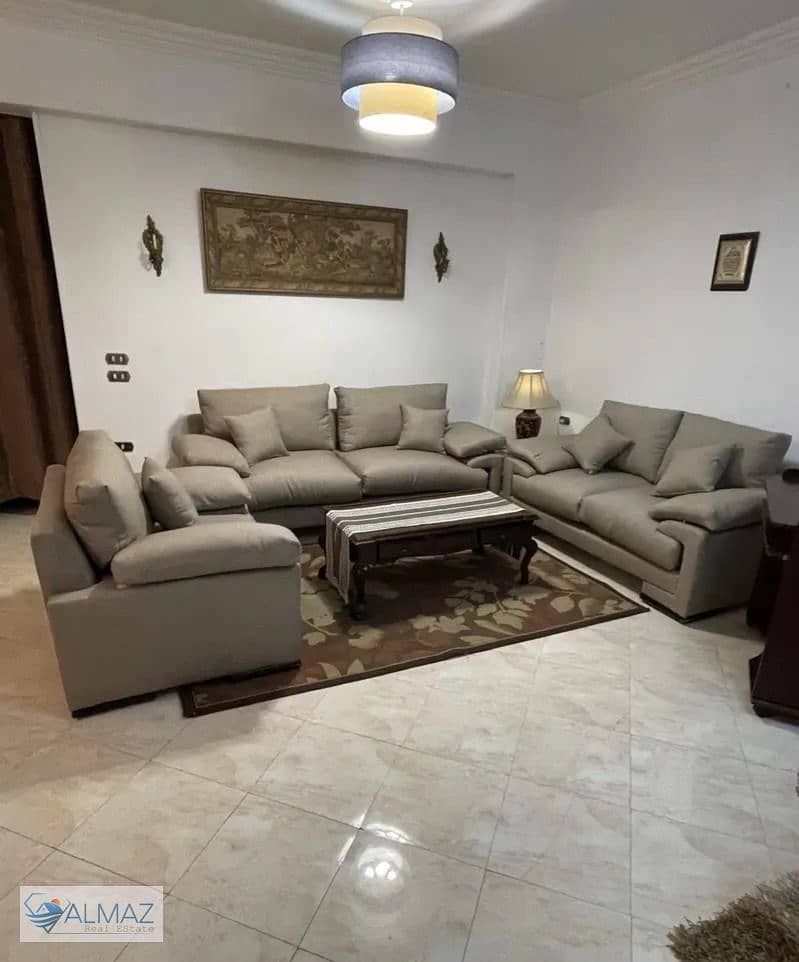 Furnished apartment for rent in Al Narges Buildings in the Fifth Settlement 0