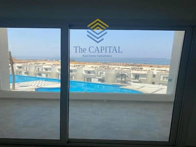 Chalet for sale, two bedrooms, fully finished, ready for viewing. Excellent sea view. Al Galala, Ain Sokhna