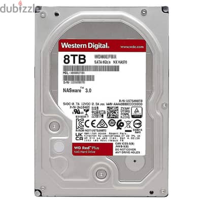 Western Digital Red Plus NAS 8TB 3.5 Inch Server Internal Hard Drive