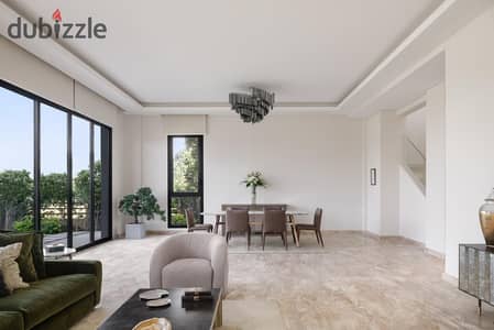 Villa finished with air conditioning and kitchen Prime Location in front of Hyde Park by Naguib Sawiris in installments for the longest repayment peri