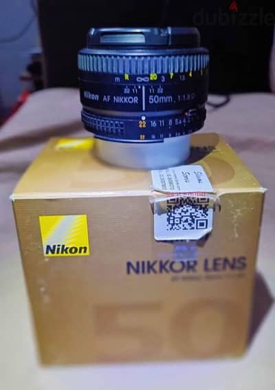 عدسه نيكون lens nikon 50mm F1.8 D