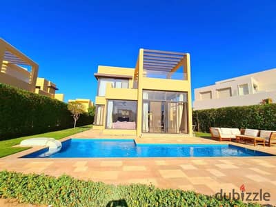 Fully finished villa directly on the sea with Lagoon View in El Gouna, Red Sea