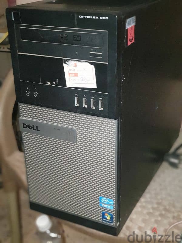 Dell Optiplex 990 كيسة بتشغل جيل ثالث وتاني بحالة ممتازة 0