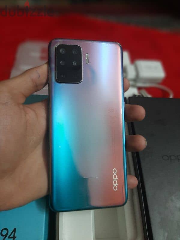 oppo A94 128/8+4 ram بجميع مشتملاته 3