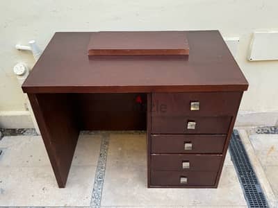 Vintage Mid-Century Modern Desk with Storage