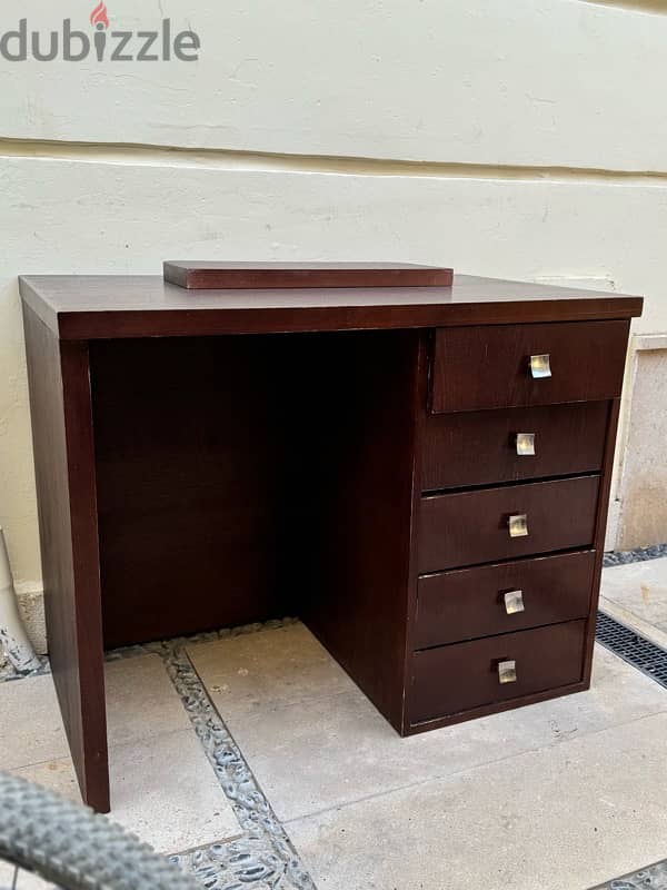 Vintage Mid-Century Modern Desk with Storage 3