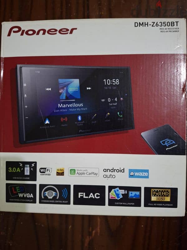 شاشة سيارة بيونير Pioneer DMH-Z6350BT زيرو بالكرتونه بجميع ملحقاتها 6