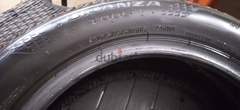 طقم كاوتش Bridgestone مقاس 205/55/16 انتاج 2023 1