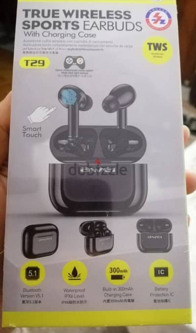 سماعة Awei T29 Wireless Sports Earbuds راحة، قوة، وأداء لا مثيل له!