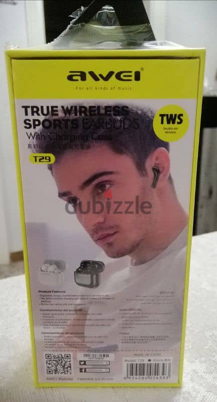 سماعة Awei T29 Wireless Sports Earbuds راحة، قوة، وأداء لا مثيل له! 5